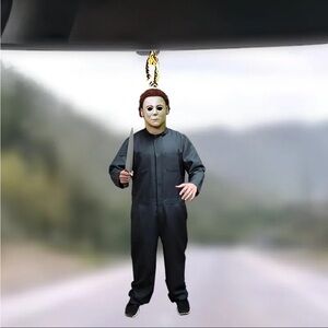 Michael Myers Acrylic Pendant - Stylish Car Charm & Festive Ornament